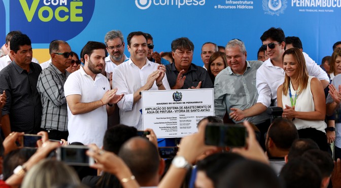 Paulo Câmara inaugurou sistema de abastecimento d'água em Pirituba
