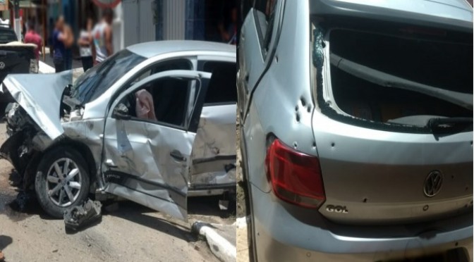Após tiroteio, acidente de carro deixa feridos em Bonança