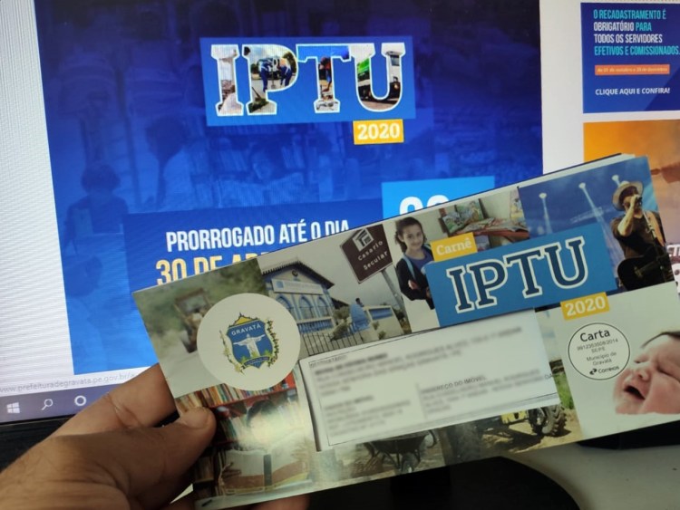 Em Gravatá, IPTU e taxas têm vencimento prorrogado para 30 de abril