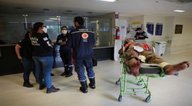 Flanelinha é esfaqueado em fila de lotérica em Moreno