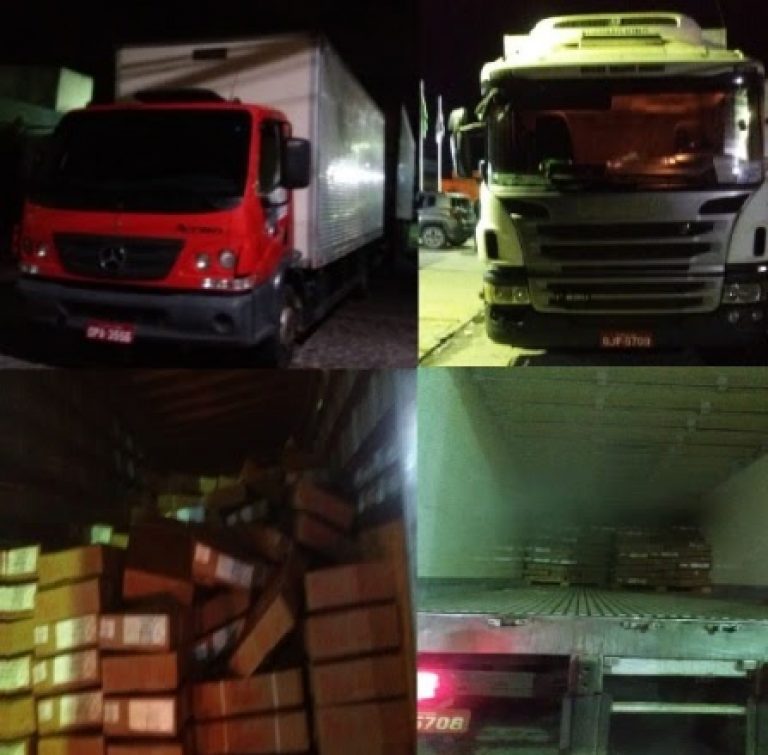 Em Pombos, ROCAM recupera duas cargas de carne roubadas
