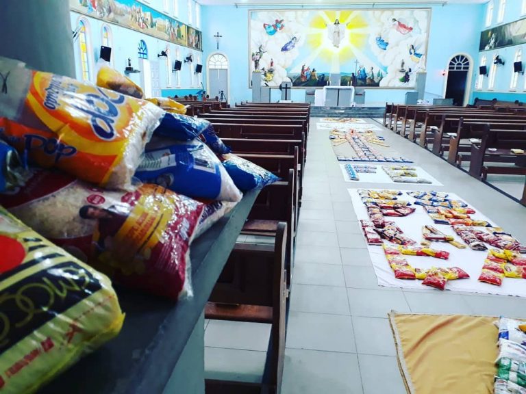 Paróquia em Vitória inova nos tapetes de Corpus Christi