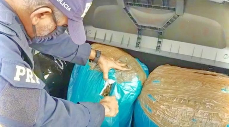 Motorista é detido com 21kg de maconha em Pombos
