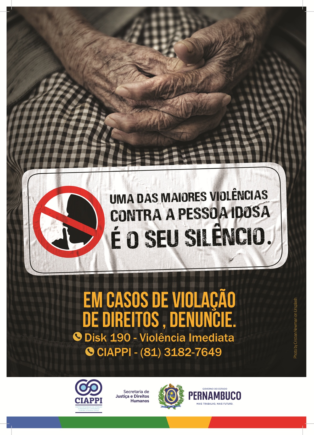 Secretaria da Justiça lança campanha de enfrentamento à violência contra a pessoa idosa