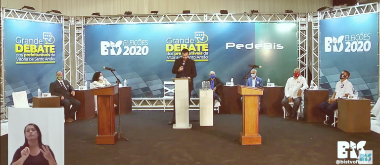 Em debate morno e sem Aglailson, candidatos à Prefeitura da Vitória apresentam propostas