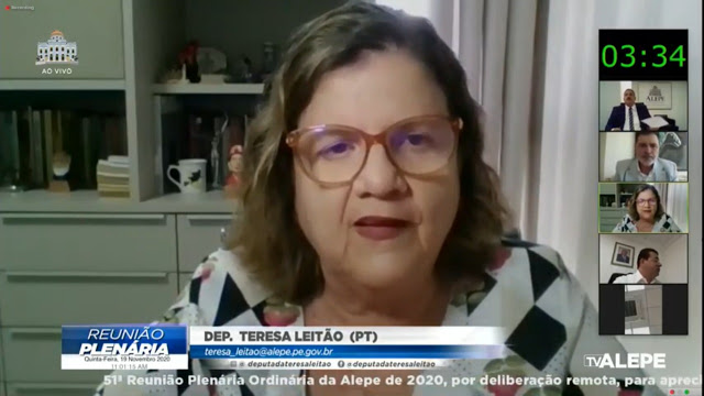 Teresa Leitão anuncia que é pré-candidata a uma vaga na Câmara dos Deputados em 2022