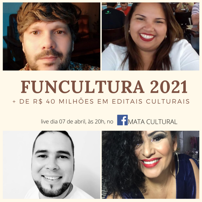 Live explica como ter acesso aos recursos do Funcultura de PE