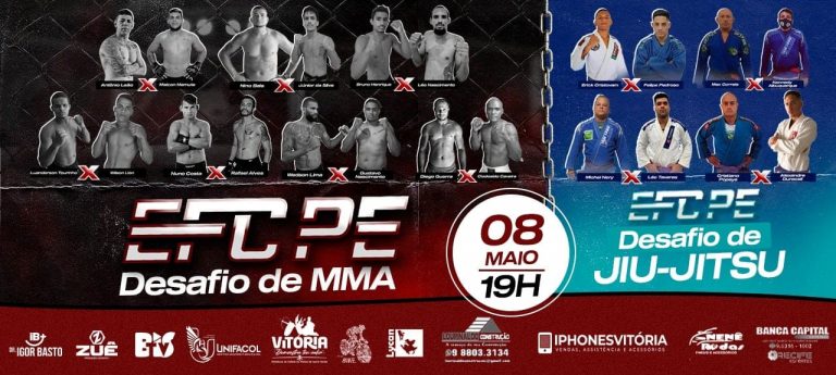 No sábado (8), EFC-PE promete lutas marciais com vitorienses no octógono