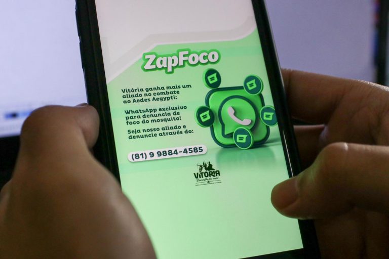 Vitorienses agora podem avisar a Prefeitura por WhatsApp focos da Dengue