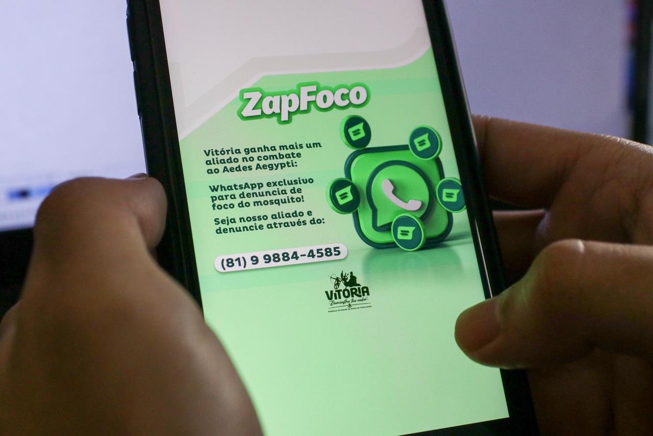 Vitorienses agora podem avisar a Prefeitura por WhatsApp focos da Dengue