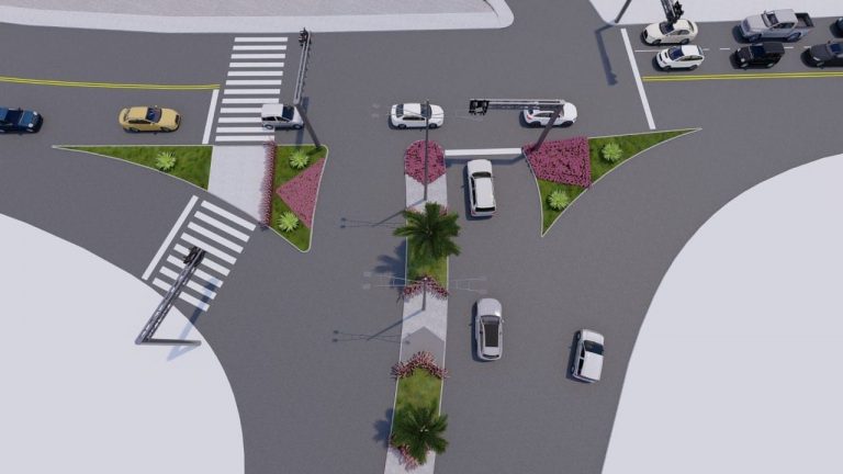 Entrada da Avenida Mariana Amália recebe intervenções