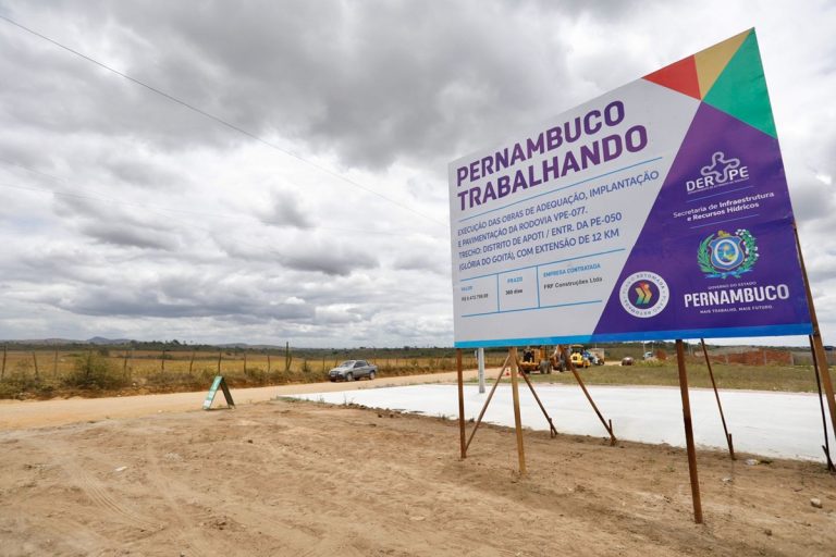 Governo de Pernambuco inicia implantação e pavimentação de estrada em Glória do Goitá