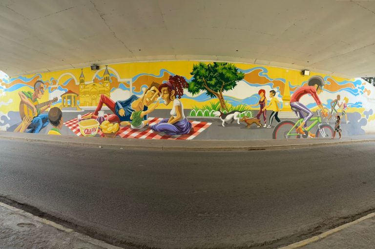 Qualy realiza homenagem a Vitória de Santo Antão com intervenção artística criada por Jack Nansei