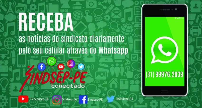 Sindsep-PE Conectado lança canal de comunicação no WhatsApp