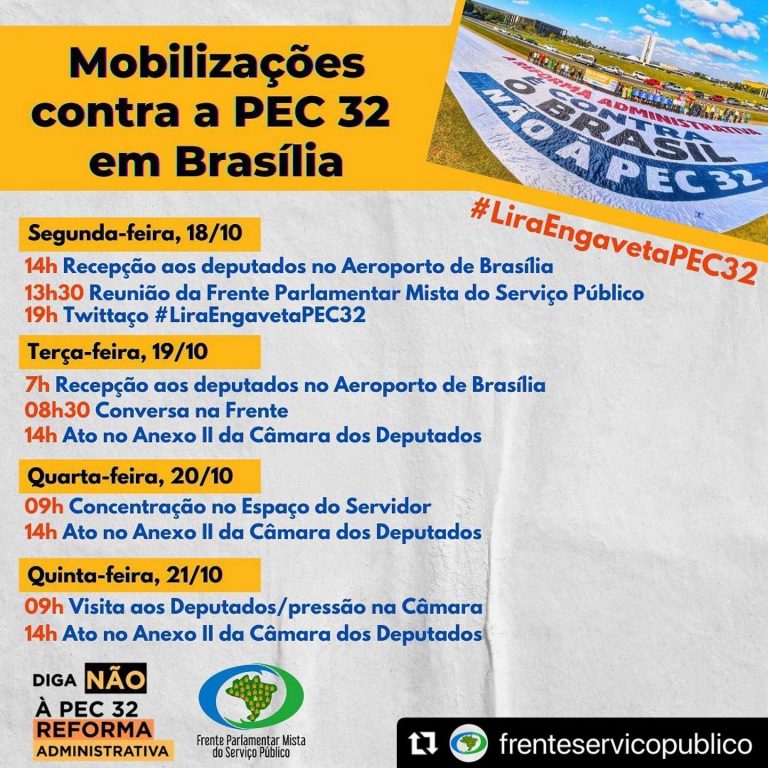 Governo Federal tenta comprar deputados e aprovar PEC-32. Pressão continua