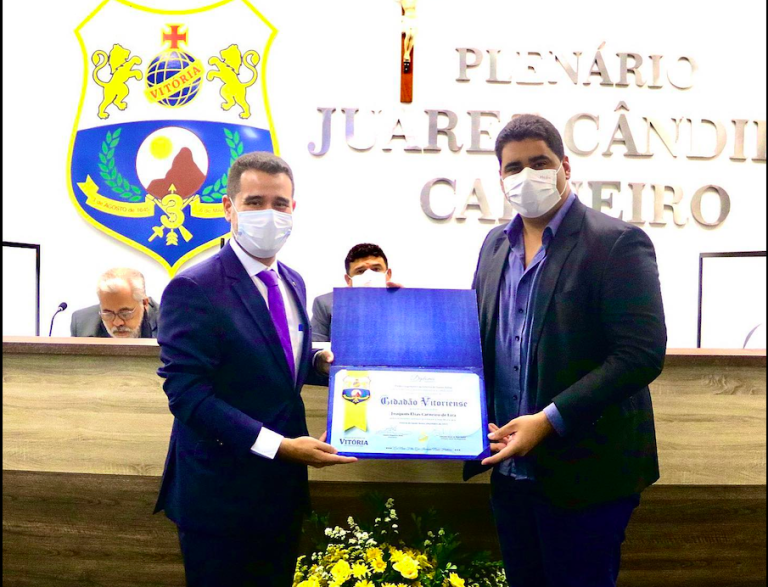 Deputado Joaquim Lira recebe título de Cidadania Vitoriense