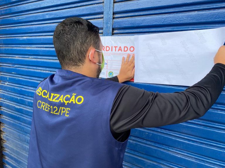 CREF12-PE interdita três academias durante fiscalização na Mata Sul