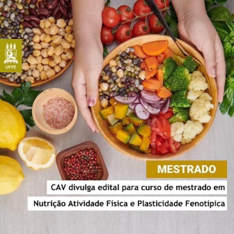 Abertas inscrições para Pós-Graduação em Nutrição, Atividade Física e Plasticidade Fenotípica da UFPE Vitória para curso de mestrado