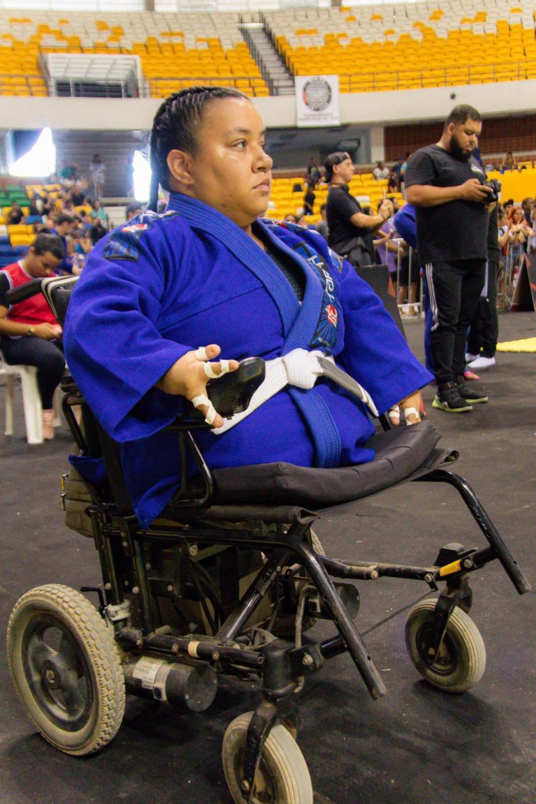 Em Recife, paratleta vitoriense participou da primeira luta feminina de Parajiu-jitsu
