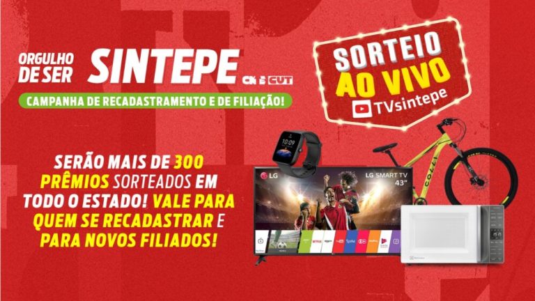 Sintepe lança Campanha de Recadastramento e de Filiação