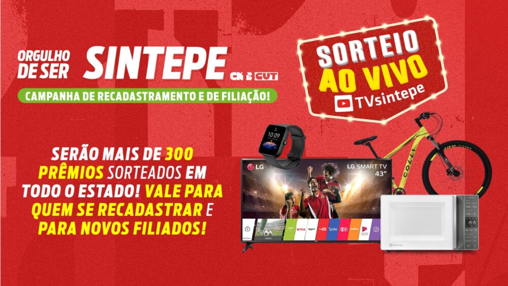 Sintepe lança Campanha de Recadastramento e de Filiação