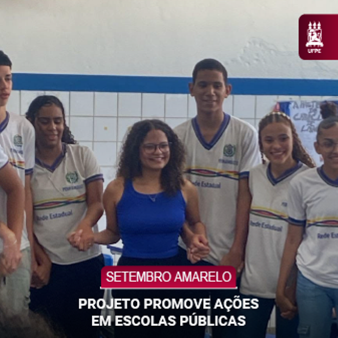 Projeto da UFPE Vitória promove ações em escolas públicas pela campanha do Setembro Amarelo
