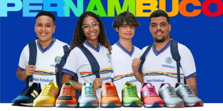 Governo de Pernambuco efetuou pagamento para aquisição de tênis para estudantes