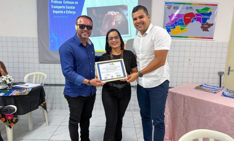 Chã Grande reconhecida pela excelente atuação no transporte escolar