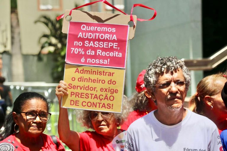 Servidores protestam em defesa do SASSEPE nesta quarta (29)