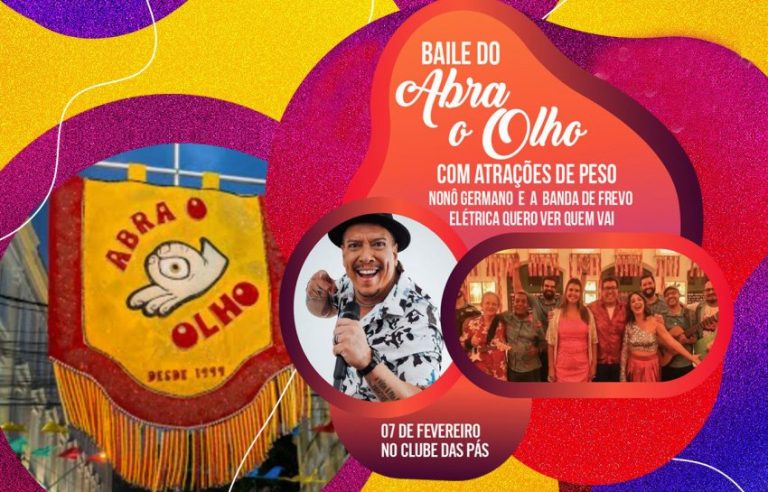 Sindsep-PE: Baile do Abra o Olho 2026 com atrações de peso