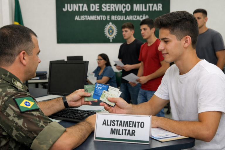 Alistamento militar obrigatório de 2026 está aberto para jovens nascidos em 2008