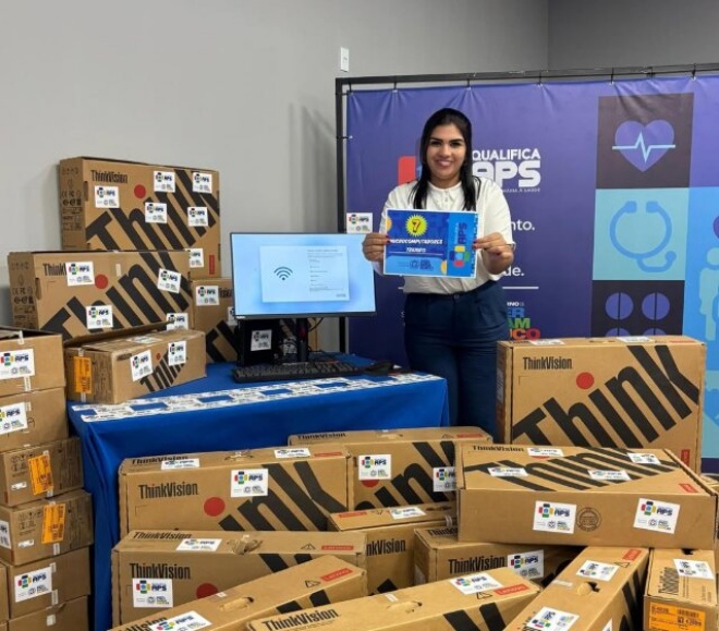 Saúde de PE entrega mais de 600 computadores do Programa Qualifica APS, inclusive em Vitória