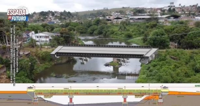 Escada licita construção de ponte de R$ 22 milhões sobre o Rio Ipojuca